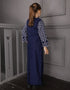KIDS BAJU KURUNG KEDAH MADELYN (NAVY BLUE)